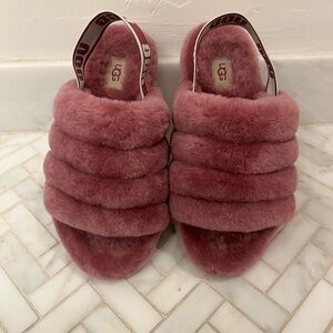 Purple pink Ugg slides